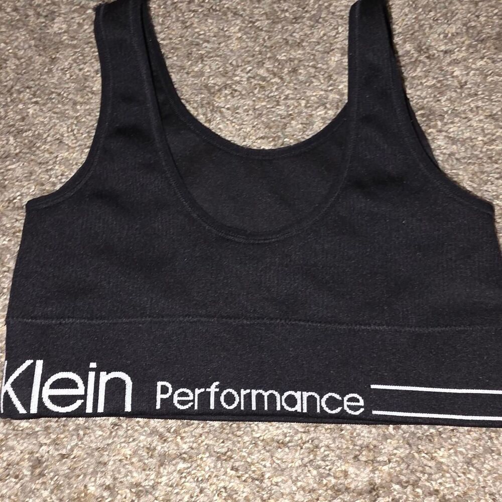 Calvin-klein Women's Black and White Top